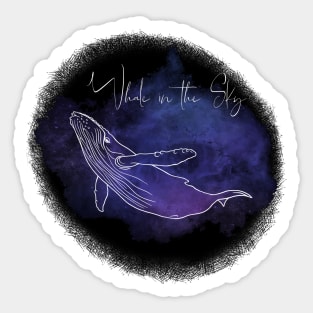 Whale in the Sky Sticker